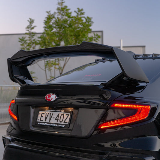 DMAKER RWN-Spec STI Wing Spoiler Add-On For 2022+ Subaru WRX VB [Carbon Fibre]