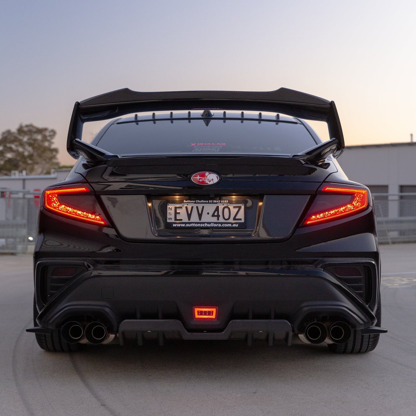 DMAKER RWN-Spec STI Wing Spoiler Add-On For 2022+ Subaru WRX VB [Carbon Fibre]