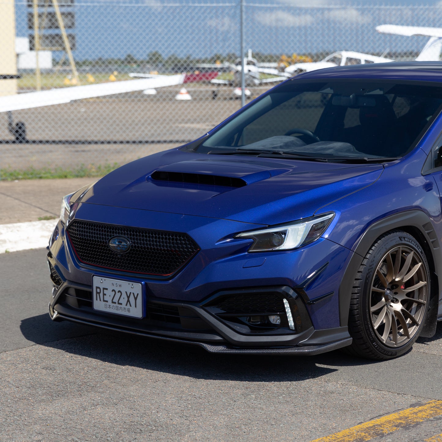 DMAKER STI-Spec Front Lip/Under Spoiler (1-Piece) For 2022+ Subaru WRX VB [Carbon Fibre]