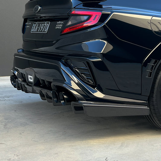 DMAKER MB-Spec Rear Under Diffuser (3-Piece) For 2022+ Subaru WRX VB [Carbon Fibre]