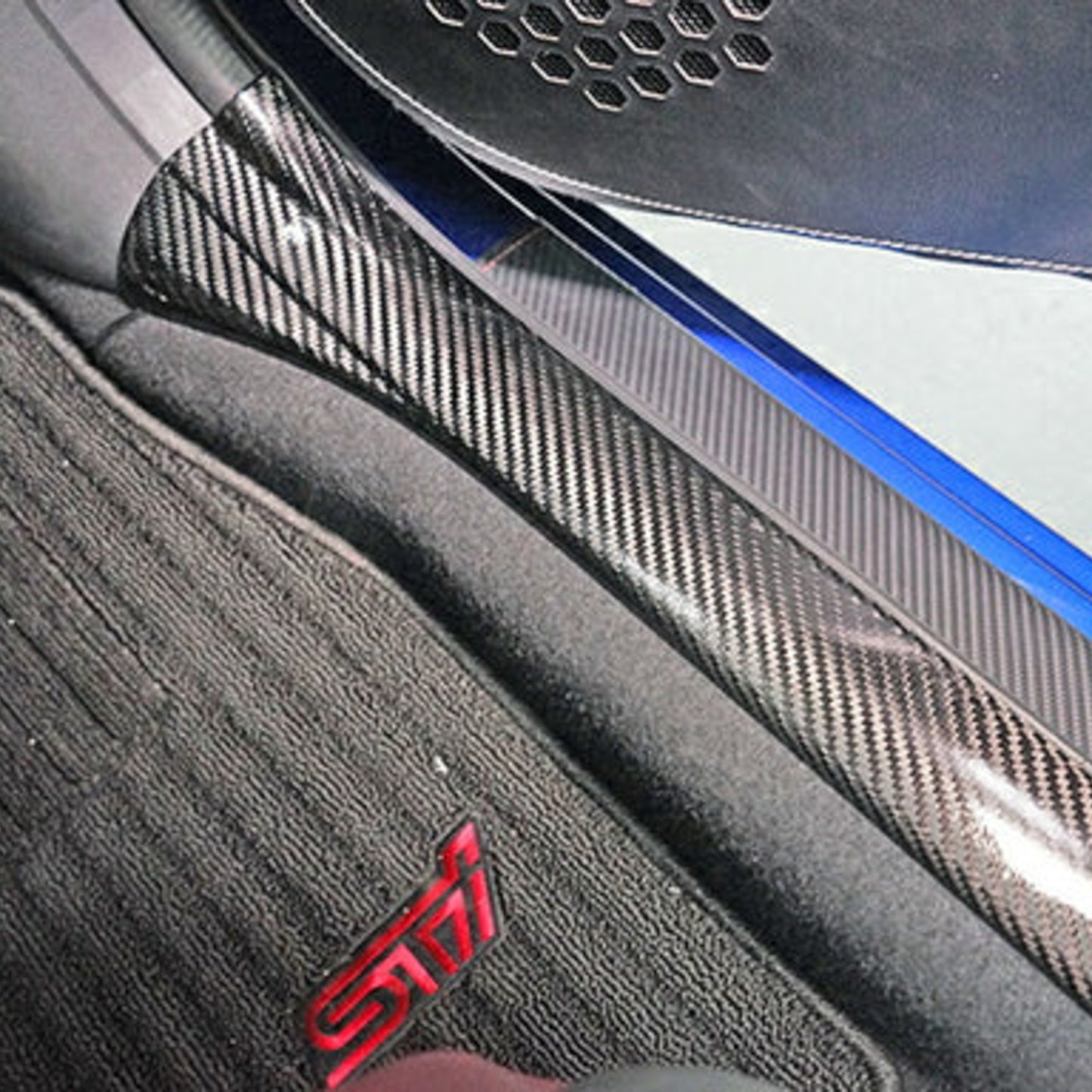 AXIS PARTS Front Scuff Plate Covers For 2022+ Subaru WRX VB/VN [Dry Carbon Fibre]