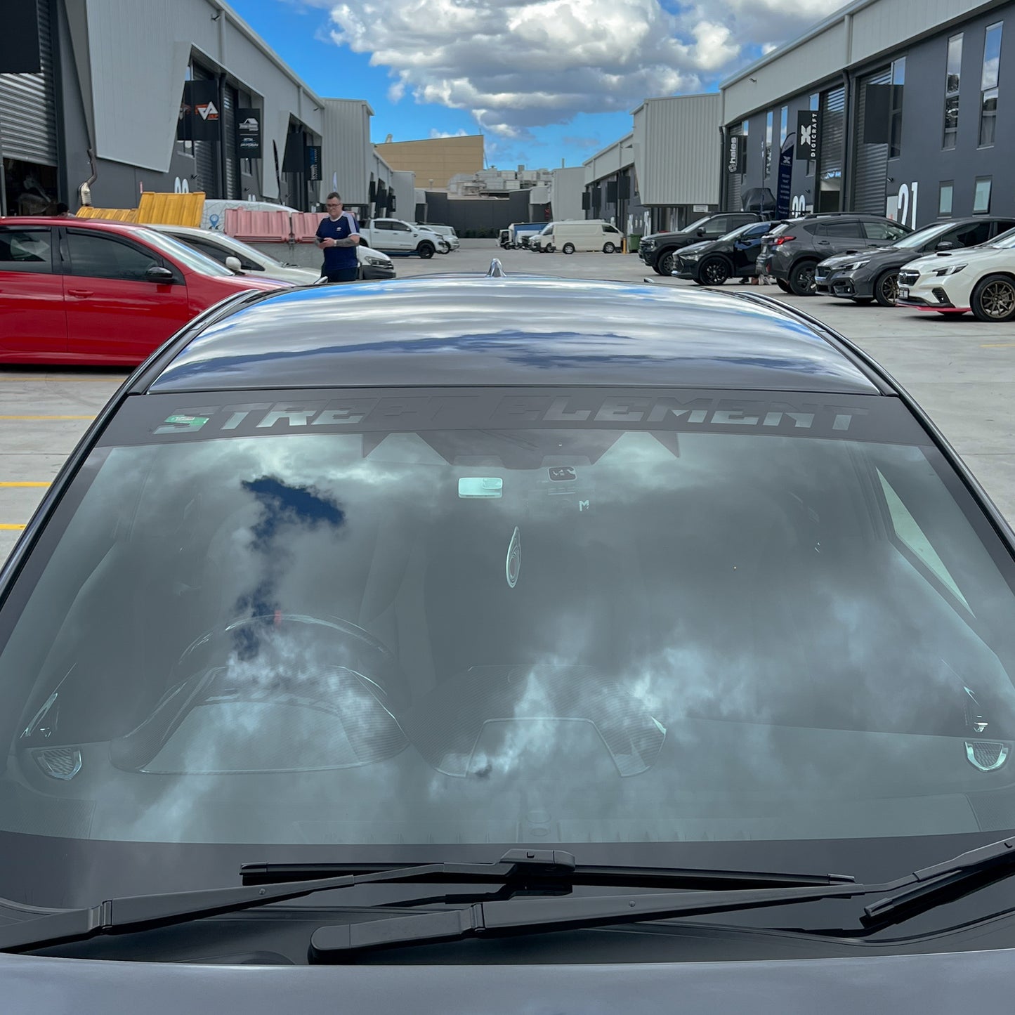 STREET ELEMENT Negative Cut Out Sunstrip Banner (Suitable For Non-Eyesight) For 2022+ Subaru WRX VB/VN