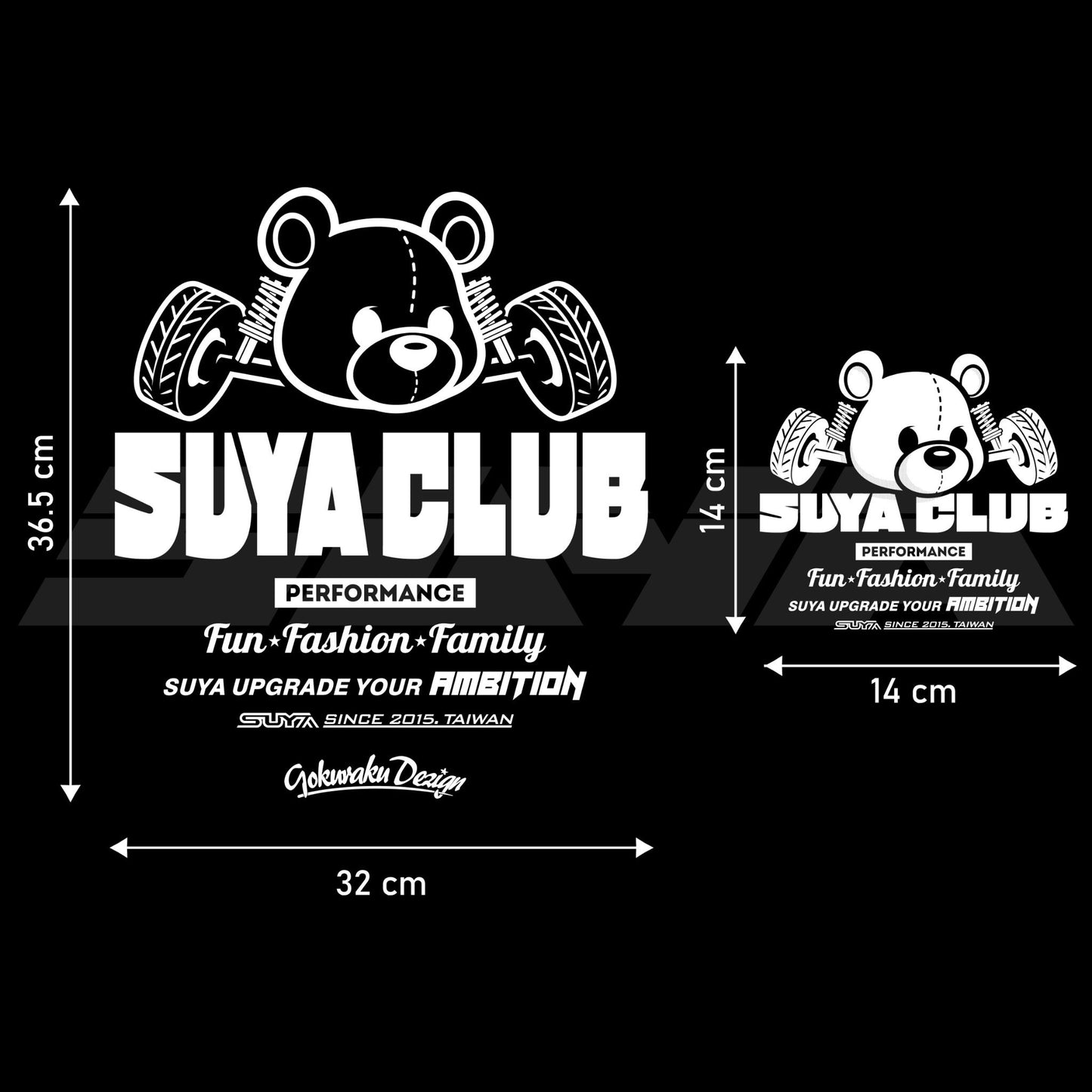 SUYA "SUYA WHEEL" Car Vinyl Decal/Sticker For Subaru BRZ/Levorg/WRX & Other Models