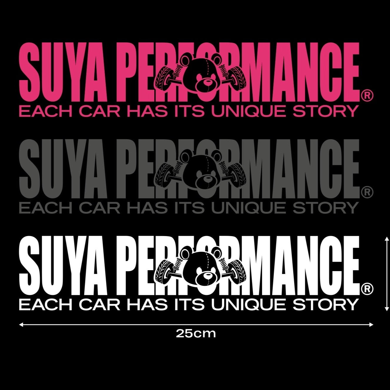 SUYA "SUYA PERFORMANCE" Car Vinyl Decal/Sticker For Subaru BRZ/Levorg/WRX & Other Models