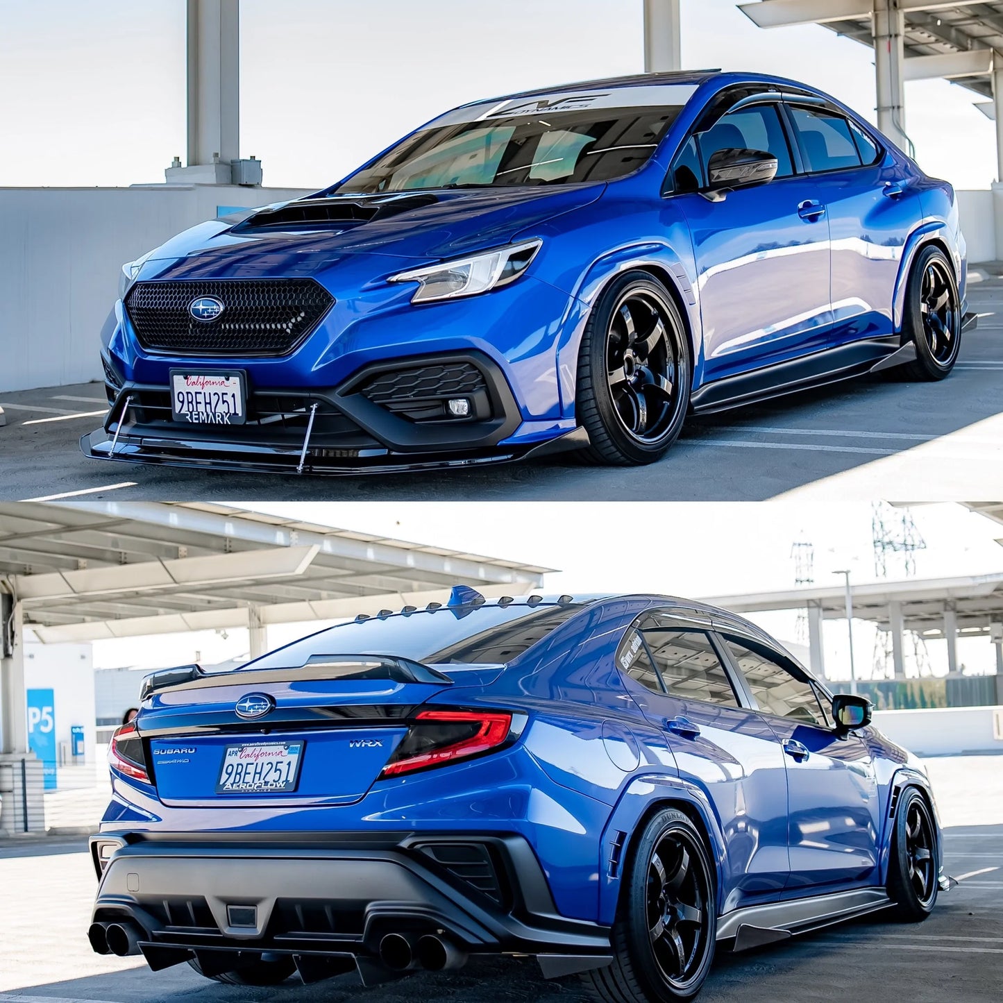 AEROFLOW DYNAMICS S-Spec Paint Matched Fender Flares +10mm For 2022+ Subaru WRX VB [Paint Matched]