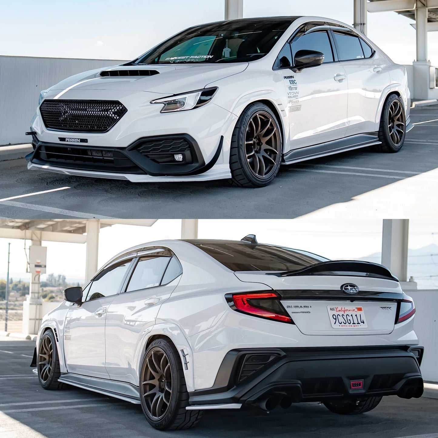 AEROFLOW DYNAMICS S-Spec Paint Matched Fender Flares +10mm For 2022+ Subaru WRX VB [Paint Matched]