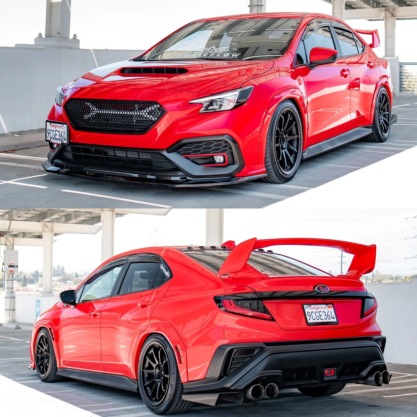 AEROFLOW DYNAMICS S-Spec Paint Matched Fender Flares +10mm For 2022+ Subaru WRX VB [Paint Matched]