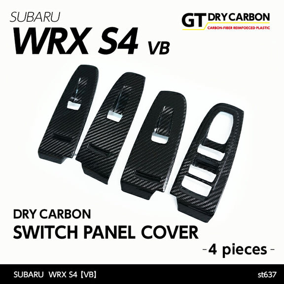 AXIS PARTS Door Window Switch Panel Cover (RHD) For 2022+ Subaru WRX VB/VN [Dry Carbon Fibre]