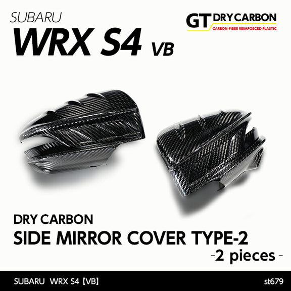 AXIS PARTS Mirror Covers - Carbon Stick-On Covers For 2022+ Subaru WRX VB/VN [Dry Carbon Fibre]