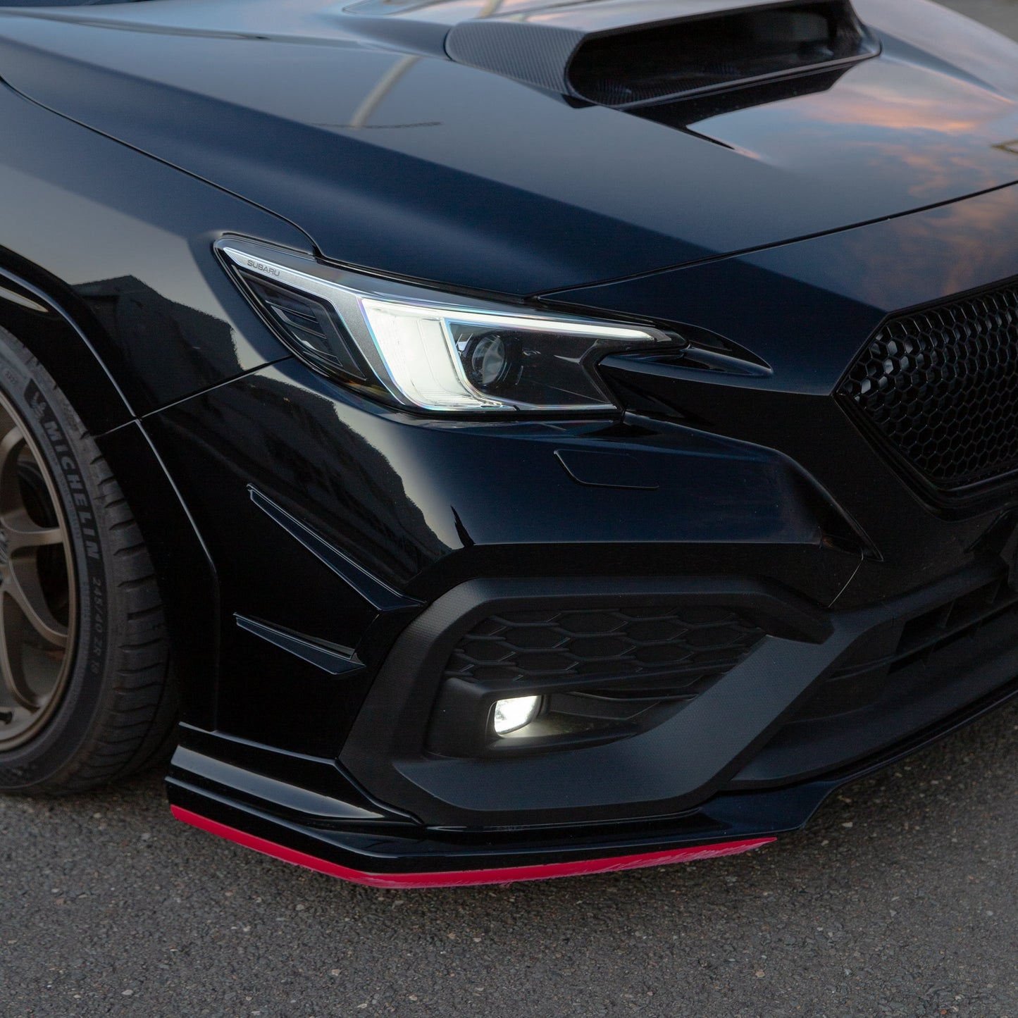 DMAKER STI-Spec Front Lip/Under Spoiler Add-On For 2022+ Subaru WRX VB/VN