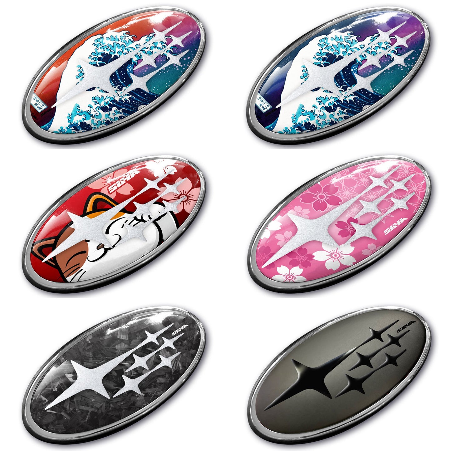 SUYA 3D Badge/Emblem Stickers (Summer '23 Collection) For Subaru BRZ/Levorg/WRX & Other Models