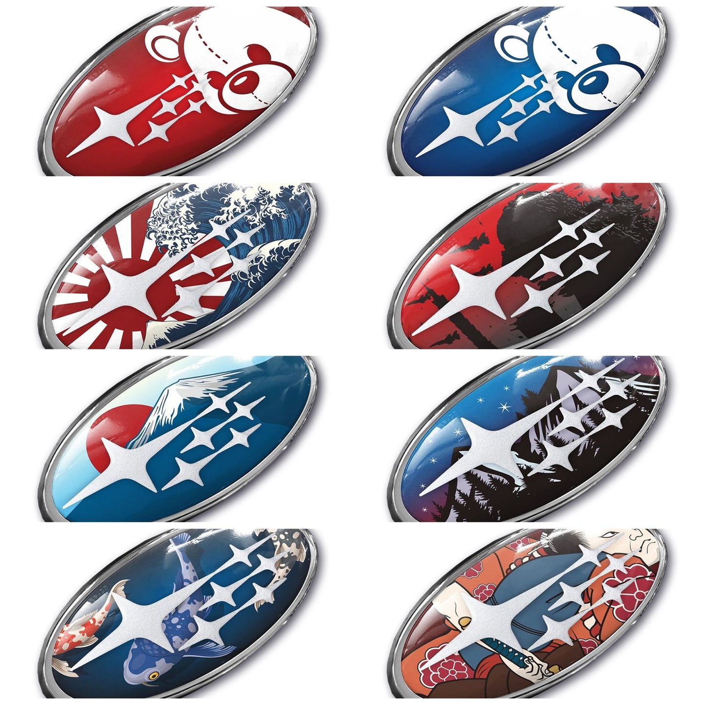 SUYA 3D Badge/Emblem Stickers (Classic Collection) For Subaru BRZ/Levorg/WRX & Other Models